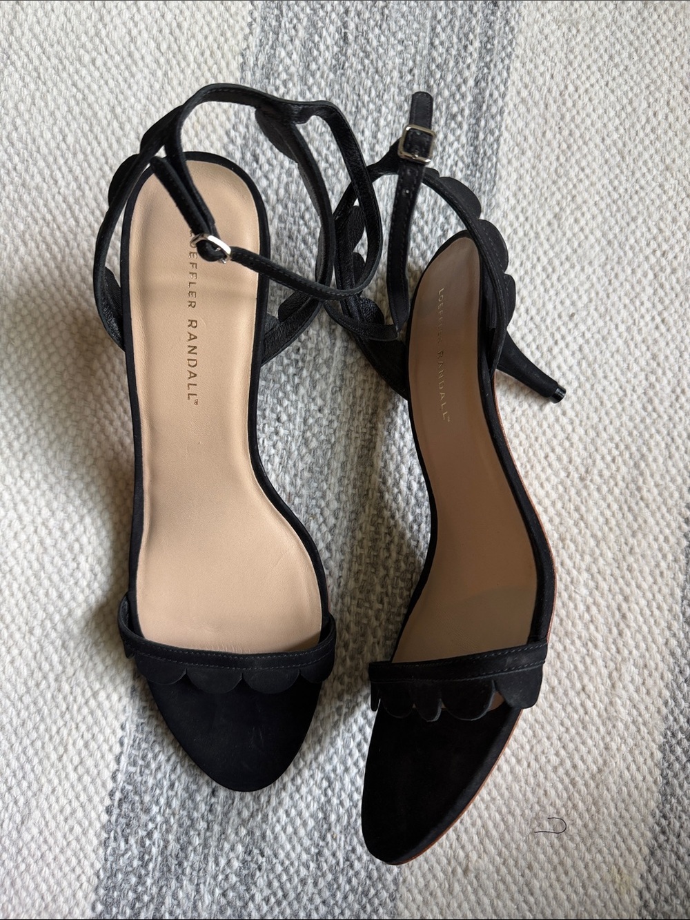 Loeffler Randall Lillit Scallop Suede Heel Sandal